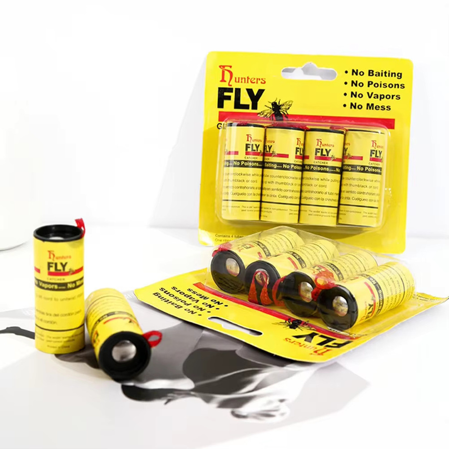 Alloet Fliegenklebepapier in Gelb als Einweg-Insektenfalle mit starkem Klebestreifen zur Schädlingsbekämpfung - Bild 2