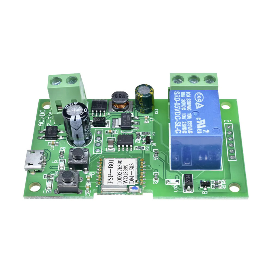 Yiweilian Smart Home Wifi Relais Schalter Modul mit 433MHz Fernbedienung Unterstützung und automatischer Verriegelung in Grün - Bild 2