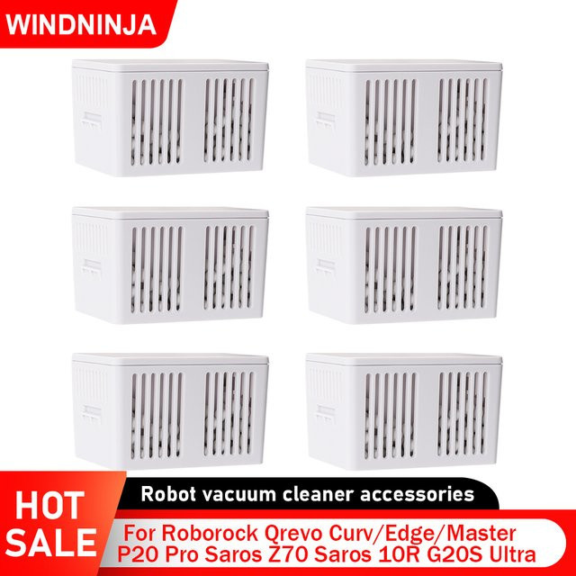WINDNINJA Abwassertank und Desodorierungsmodul für Roborock G20S Ultra P20Pro Qrevo Curv Edge Master Saros Z70 Saros 10R in Weiß - Bild 1