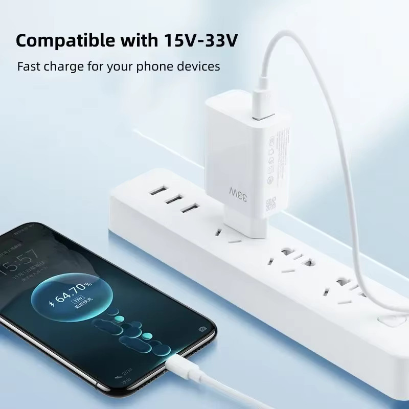 Xiaomi 33 W Schnellladegerät mit USB Typ C Kabel in Weiß - Bild 4
