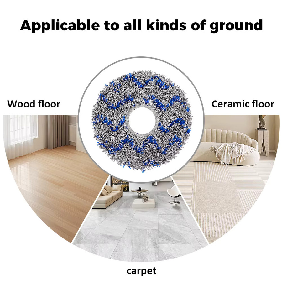 Ersatz Wischpads für ECOVACS Deebot X1 Omni, X2 Omni, X1 Omni Turbo, T30 Pro Omni, T30s Combo, X1, X2, T5, T50, T10 und T20 Omni - Bild 3