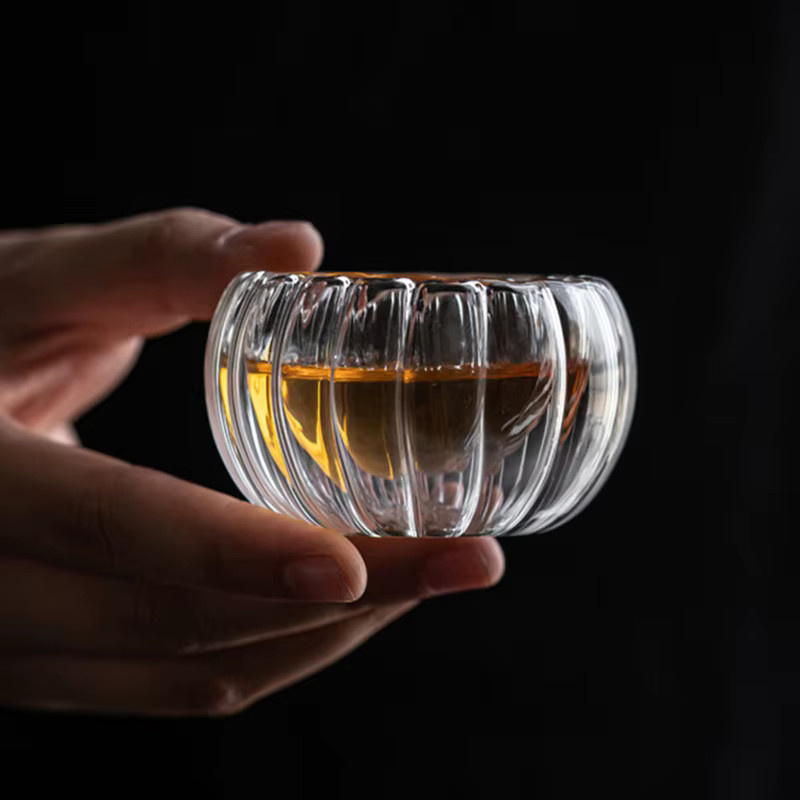 YWDL Doppelwandiges Glas-Teetassen-Set aus transparentem Glas, isolierte Espresso- und Kaffeetassen, 50 ml - Bild 2