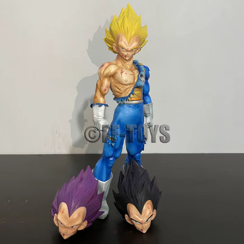 Bandai Dragon Ball Ultra Ego Vegeta Actionfigur mit austauschbaren Köpfen, mehrfarbig, Höhe: 31 cm - Bild 2