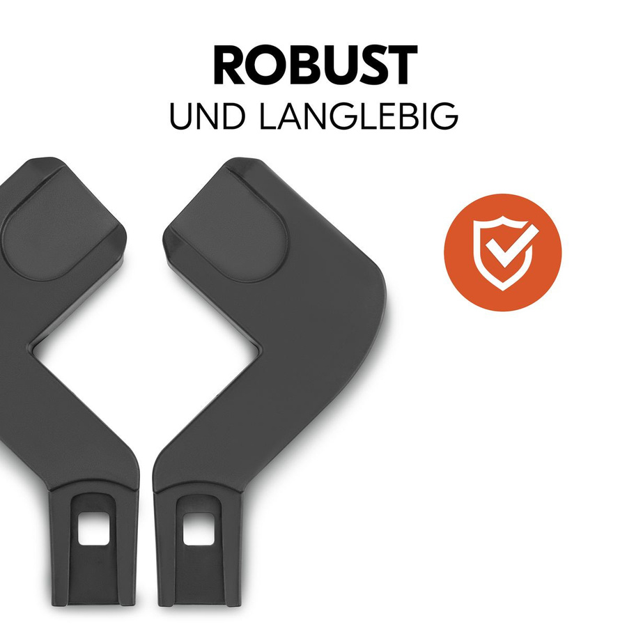 Hauck Babyschalen Adapter für Buggy Shop N Care in Black - Bild 4