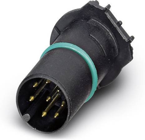 Phoenix Contact Sensor-Aktor-Einbausteckverbinder M12 Kontaktträger Schwarz, 8 Pol, 100 Stück - Bild 1