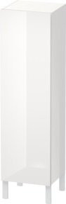Duravit L-Cube individual Halbhochschrank weiß Hochglanz mit Glastüren, Wandmontage, B/T/H: 25 x 20 x 90,1 cm - Bild 1