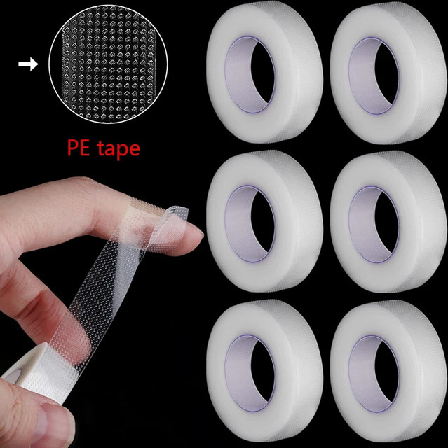 PANLWJ Wimpernverlängerungsband, 3/5 Rollen, Elfenbein, Unisex - Bild 1