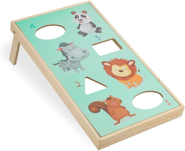 Relaxdays Cornhole Wurfspiel MDF Polyester Sand Mehrfarbig - Bild 1