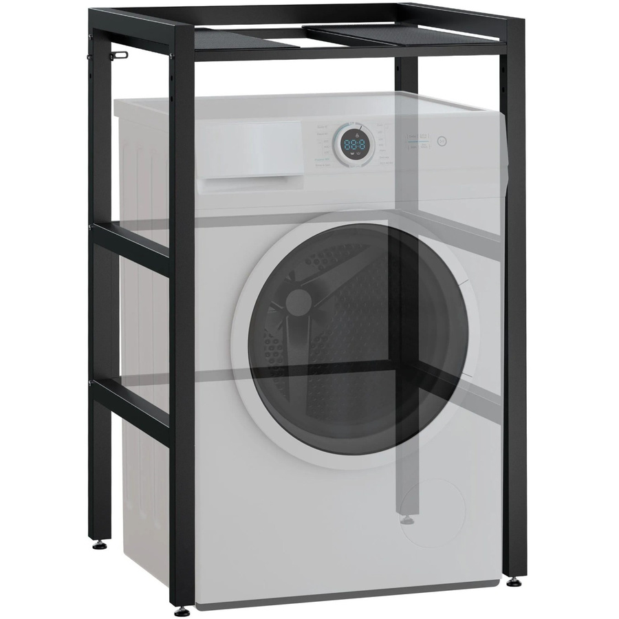 MIXON Stapelgestell für Wäschetrockner auf Waschmaschine aus Stahl in Schwarz, B/T/H: 60 x 73 x 110 cm - Bild 2