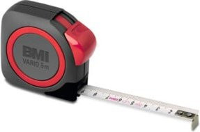 BMI Rollbandmaß Vario in Schwarz mit 10 m Länge und Genauigkeit 1 - Bild 1