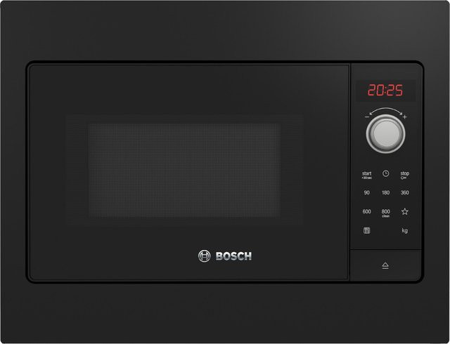 Bosch BFL523MB3 Einbau-Solo-Mikrowelle in Schwarz mit Automatikprogrammen und Kindersicherung - Bild 1