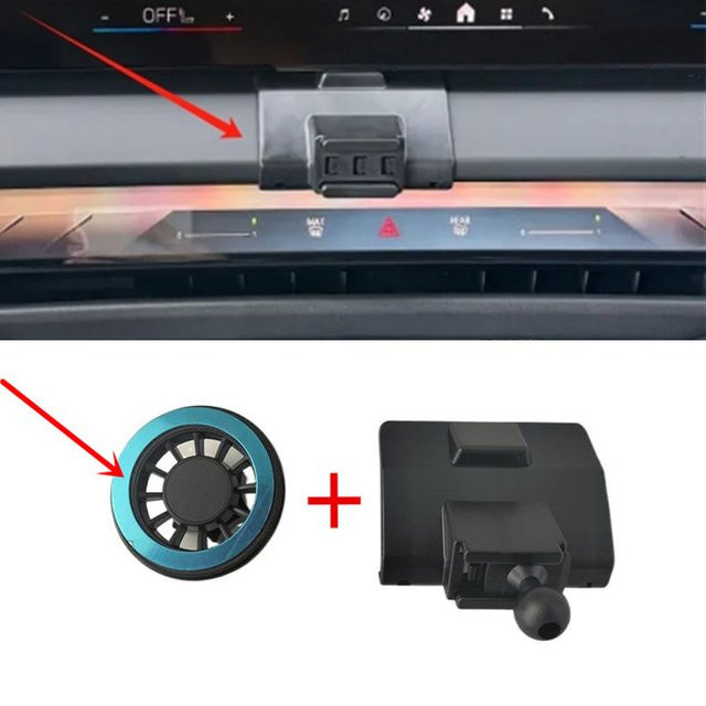 Magnetische Smartphone-Halterung aus ABS-Kunststoff für BMW X3 G45 Modell 2025 in Schwarz - Bild 1