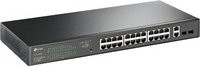 TP-Link TL-SG1428PE Easy Smart Netzwerk-Switch mit 24 x 10/100/1000 Mbit/s PoE+ Ports und 2 x 10/100/1000 Mbit/s Ports, Schwarz - Bild 1