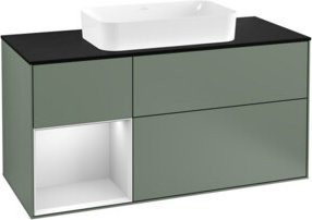 V&B Waschtischunterschrank Finion mit Wandbeleuchtung, Breite: 120 cm, Tiefe: 50,1 cm, Höhe: 50,1 cm, lackiert - Bild 1