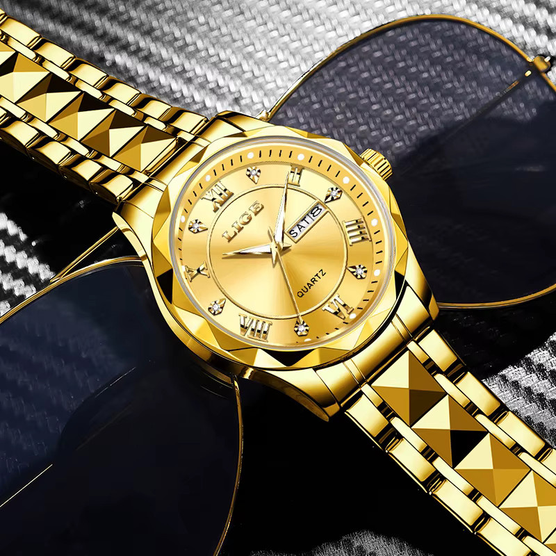 LIGE Armbanduhr, Gold, Quarz, Edelstahl, Damen - Bild 4