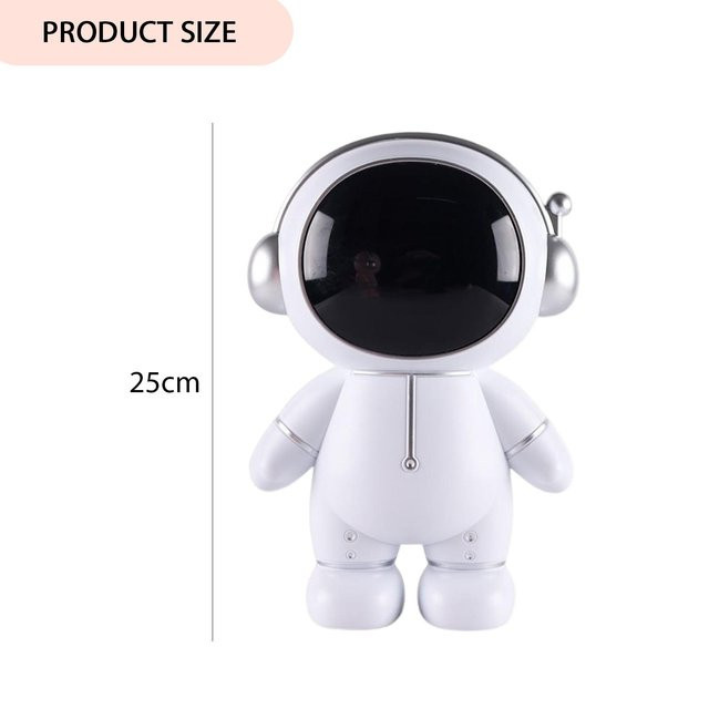Kreative Astronaut Spardose als Nachtlampe und Dekoration für Kinder in Schwarz - Bild 1