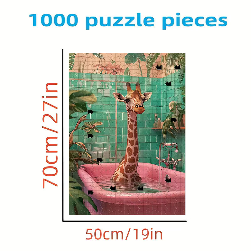 Platinum Challenger Giraffen-Bade-Puzzle, 1.000 Teile - Bild 4
