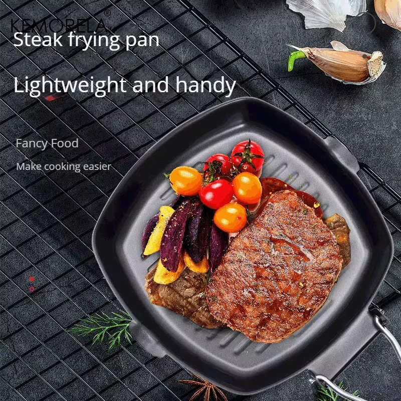 KEMORELA Faltbare Grillpfanne aus Aluminium mit Antihaftbeschichtung in Schwarz, Durchmesser: 22 cm - Bild 3