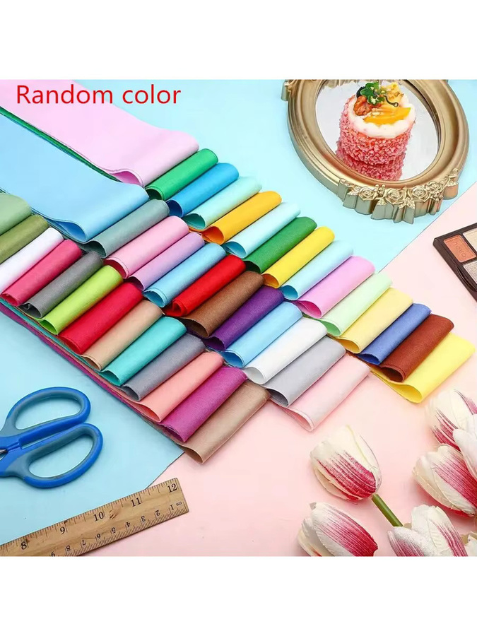 40 Stück Patchwork Rollenstoff mit Blumenmuster in Multicolour, Stoffstreifen zum Quilten und Nähen, B: 6,5 cm, L: 50 cm - Bild 2
