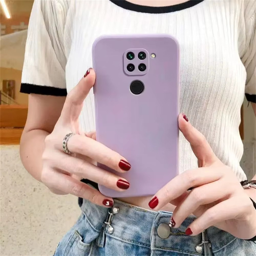 Xiaomi Redmi Note 9 4G Flüssigsilikonhülle in Weiß mit Kameraschutz - Bild 4