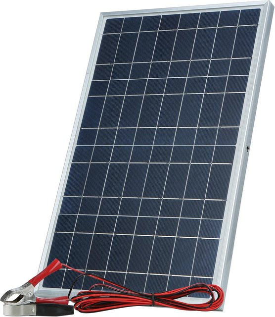Aneng Solarpanel-Set 30 W DC 12 V/18 V mit Krokodilklemmen und IP65-Wasserbeständigkeit in Blau - Bild 1