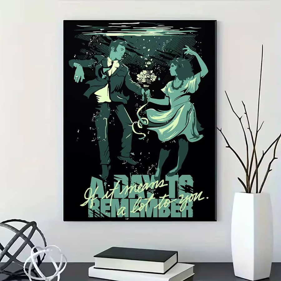 A DAY TO REMEMBER Bandposter als Wandkunst im Retro-Stil, Mehrfarbig, B/H: 21 x 30 cm - Bild 2