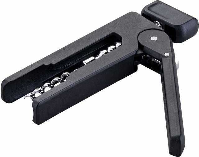 Fackelmann Korkenzieher Statement in Schwarz und Grau mit ergonomischem Griff, Höhe: 16 cm - Bild 1