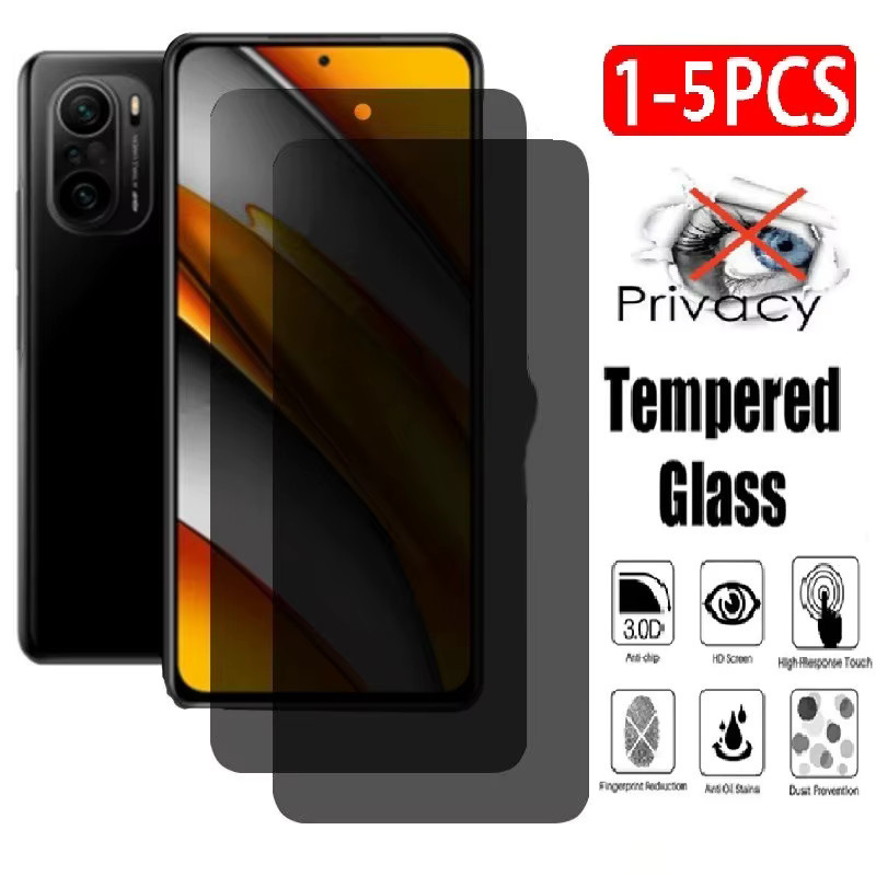 Sichtschutz Panzerglas für Xiaomi Redmi K50 K50i K50 Pro K60 Ultra Anti-Spion Schutzfolie in Schwarz und Transparent - Bild 2