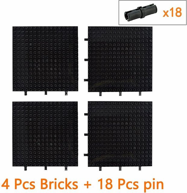 Moc Technisch 65803 Stein Speziell Schwarze Grundplatte Sockelleiste, Zubehör - Bild 1