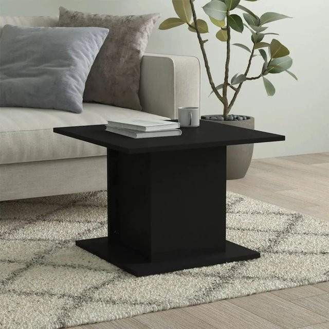 vidaXL Couchtisch aus Holzwerkstoff in Schwarz, B/T/H: 55,5 x 55,5 x 40 cm - Bild 1