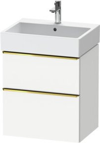Duravit Waschtischunterschrank D-Neo in Weiß Hochglanz, Wandmontage, B/T/H: 58,4 x 44,2 x 62,5 cm - Bild 1