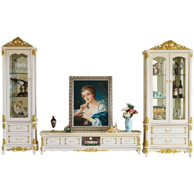 Moderner TV-Schrank DUTRIEUX aus Holz in Weiß, B/T/H: 168 x 60 x 68 cm - Bild 4