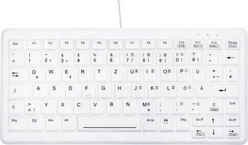 Active Key AK-C4110F Hygiene-Tastatur USB QWERTZ Deutsch Weiß mit Silikonmembran - Bild 1