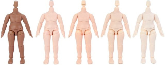 YMY BJD Puppenkörper 11cm peach powder - Bild 1