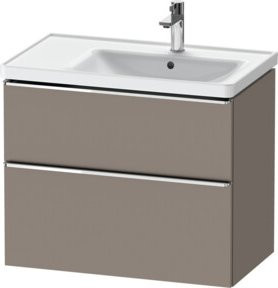 Duravit Waschtischunterschrank D-Neo in Grau Matt, Wandhängend, B: 78,4 cm, T: 45,2 cm, H: 62,5 cm - Bild 1
