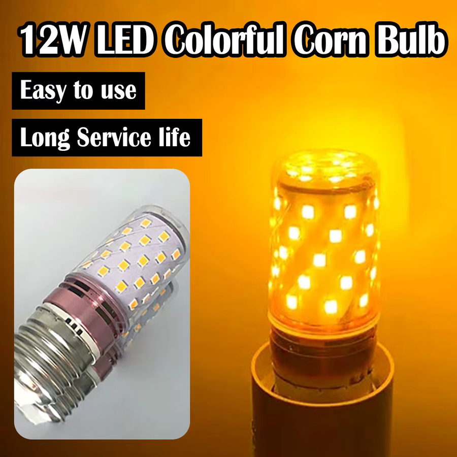 Aoyuansea LED Maisbirne E27 12W in Lila zur Dekoration von Kronleuchtern - Bild 2