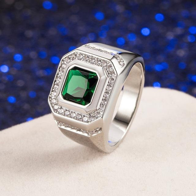 Ring 925 Silber, Zirkonia, Herren - Bild 1
