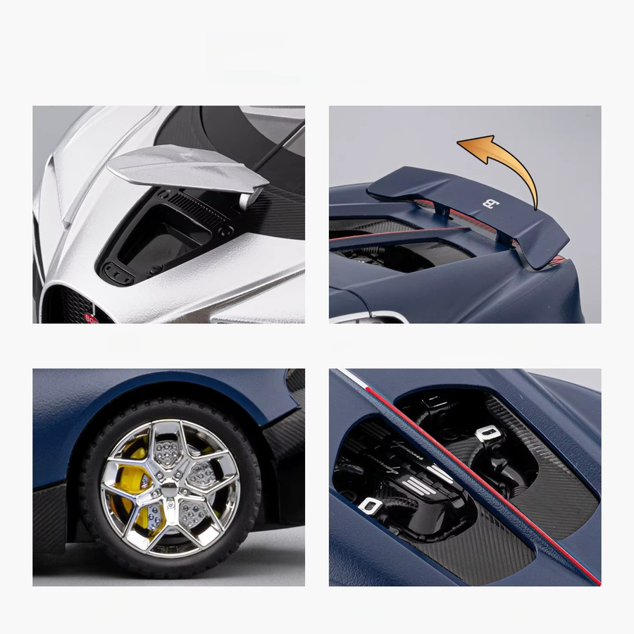 Tourbillon Supercar, Modellauto, 1:24, Metall, mit Licht und Sound, Blau - Bild 5