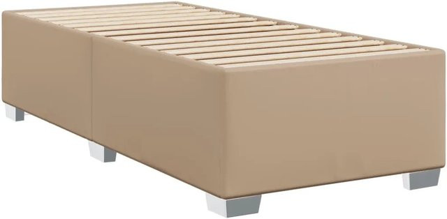 vidaXL Bettgestell aus Kunstleder in Cappuccino-Braun, B/T/H: 80 x 200 cm - Bild 1