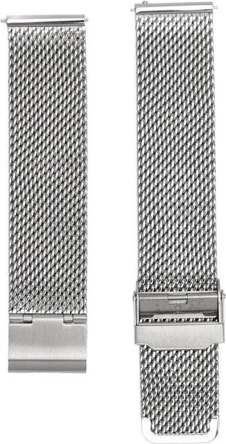 Neoglint Uhrenarmband Edelstahl, Mesh, 20mm, Silber, Unisex - Bild 1