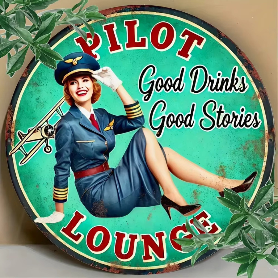 Potdemiel Pilot's Lounge Wandbild Multicolor für Café, Bar und Zuhause - Bild 3