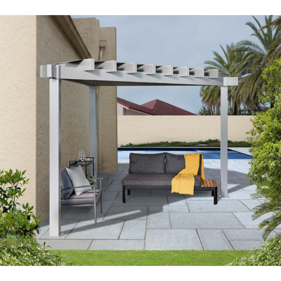Sojag Pavillon Lima 1010 in Lichtgrau, B/T/H: 293,3 x 293,3 x 242,6 cm - Bild 2