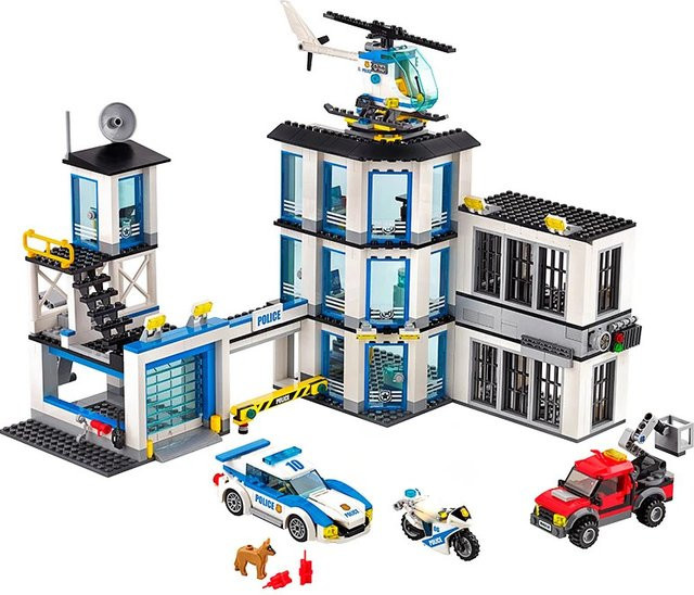 LEGO City Series General Bureau of Police Polizeiauto Hubschrauber, Bausteine, ab 6 Jahren - Bild 1