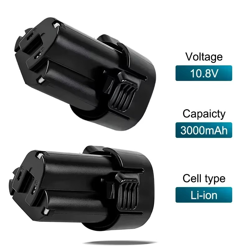 Makita Ersatz-Akku BL1030 10,8V in Schwarz - Bild 3