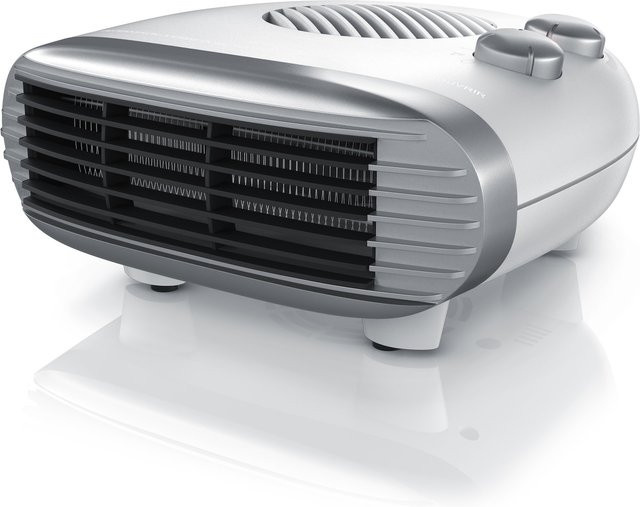 Brandson Heizlüfter 2000W mit einstellbarem Thermostat und Überhitzungsschutz in Weiß/Silber - Bild 1