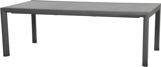 Siena Garden Kingston Ausziehtisch aus Aluminium und Keramik in Graphit Anthrazit, B/T/H: 220 bis 340 x 108 x 76 cm - Bild 1