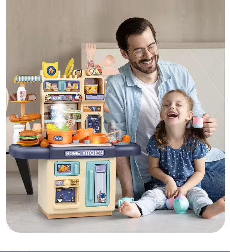 CONUSEA Kinderküchen-Spielzeugset, Kochtisch, mit Geräuschen und Sprühfunktion - Bild 3