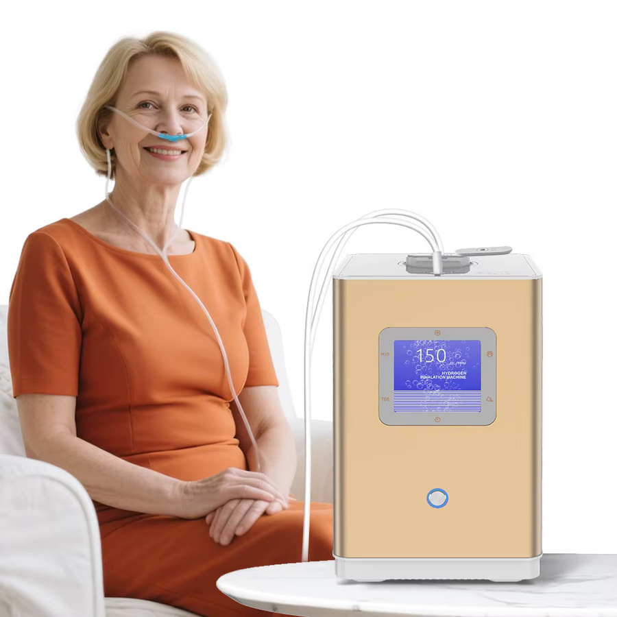 CAWOLO Wasserstoffgenerator Inhalationsgerät in Gold mit 150ml H2 Sauerstoff-Inhalation für 99,99% Wasserstoff-Reinheit - Bild 2