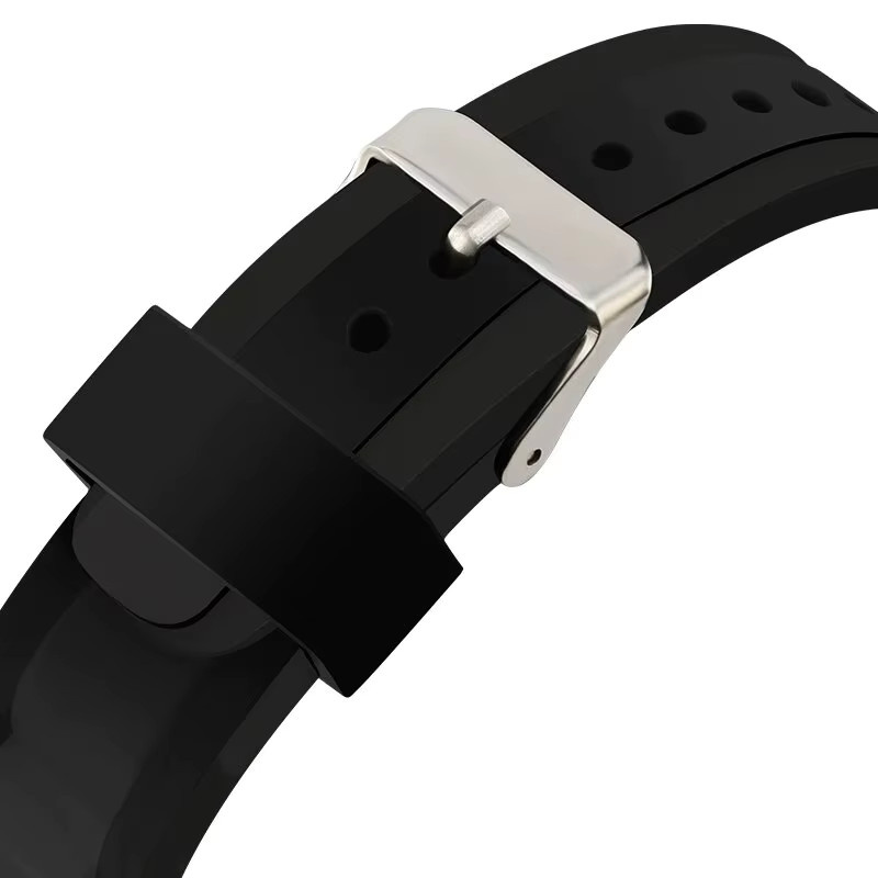Armbanduhr TPW, Quarz, Edelstahl, 40 mm, Kautschukarmband, Herren, Schwarz - Bild 4