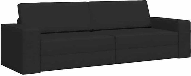 vidaXL Schlafsofa Schwarz mit Samtbezug und abnehmbaren Bezügen, B/T/H: 245 x 78 x 77 cm - Bild 1
